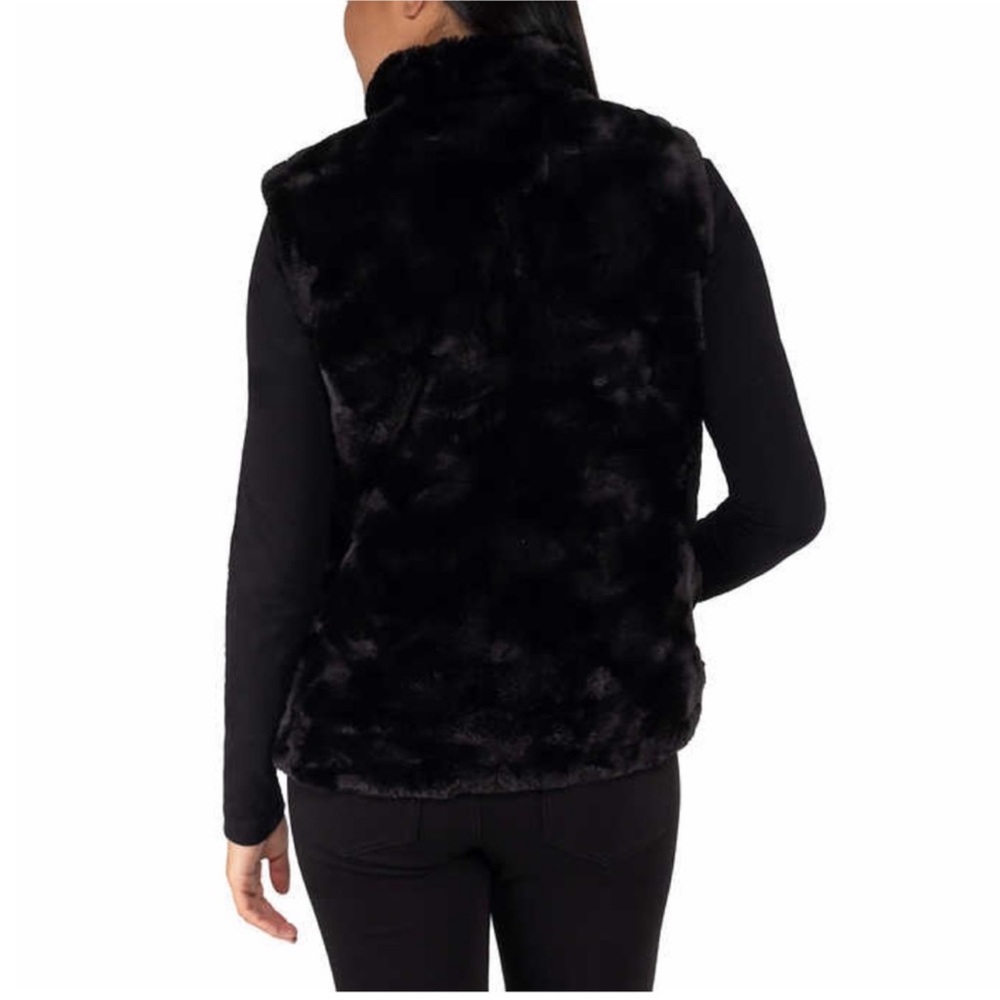Nicole Miller Ladies Women Reversible Vest - BLACK - MEDIUM - Picture 6 of 7